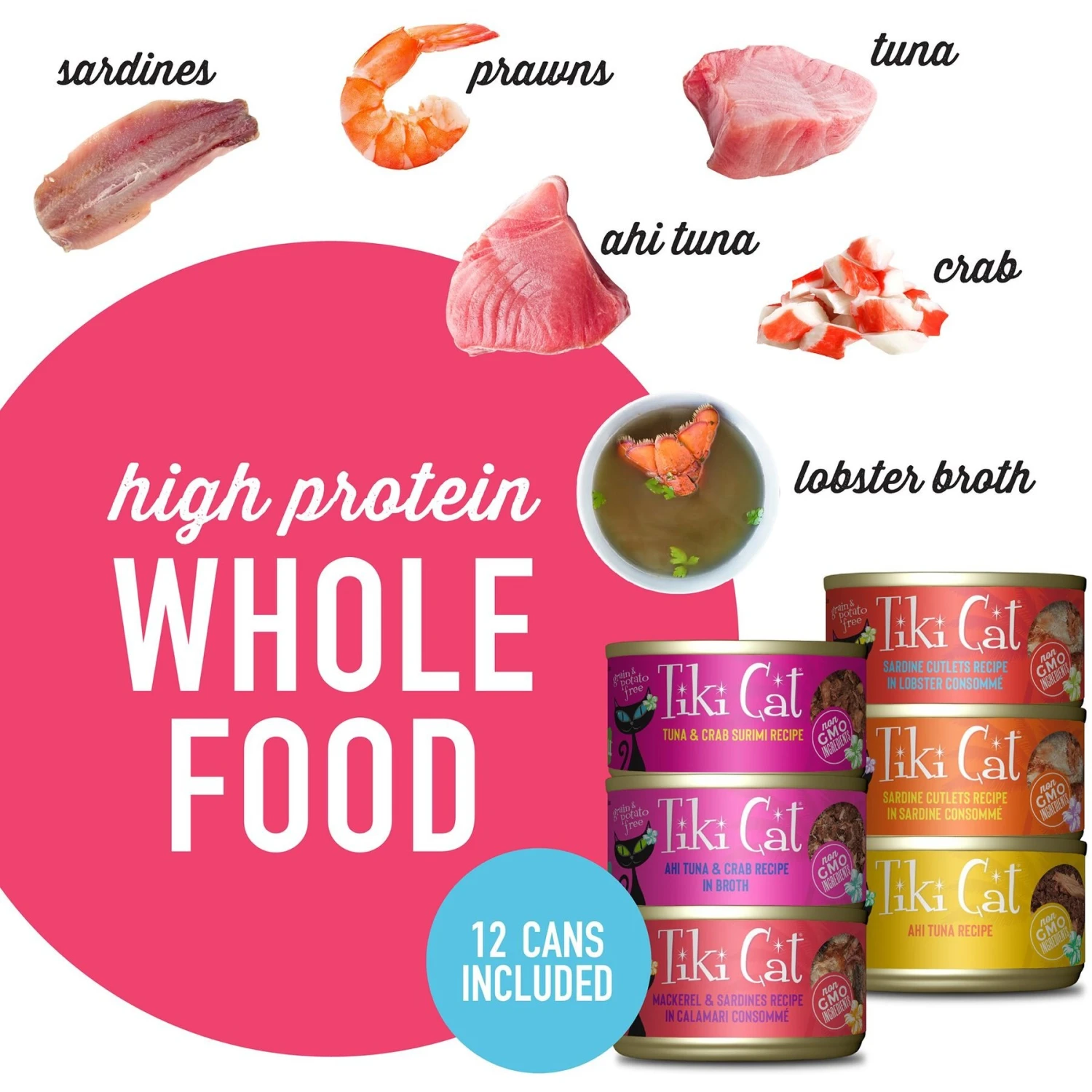 Tiki Cat Aloha Friends Variety Pack Grain-Free Wet Cat Food & Tiki Cat Grill Variety Pack Grain-Free Canned Cat Food 10 Tiki Cat Aloha Friends Variety Pack Grain-Free Wet Cat Food & Tiki Cat Grill Variety Pack Grain-Free Canned Cat Food - Image 8