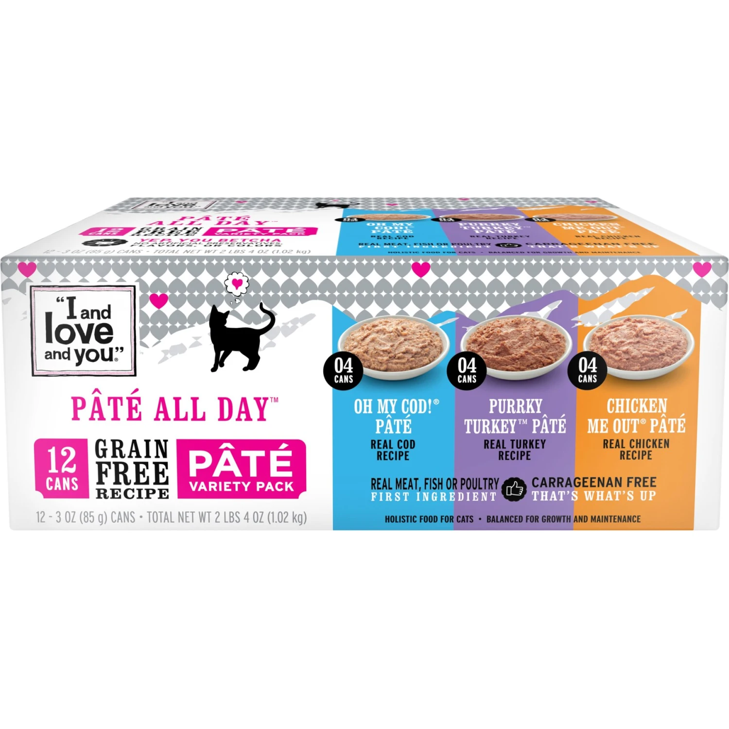 I And Love And You Variety Pack Grain-Free Canned Cat Food 3 I And Love And You Variety Pack Grain-Free Canned Cat Food