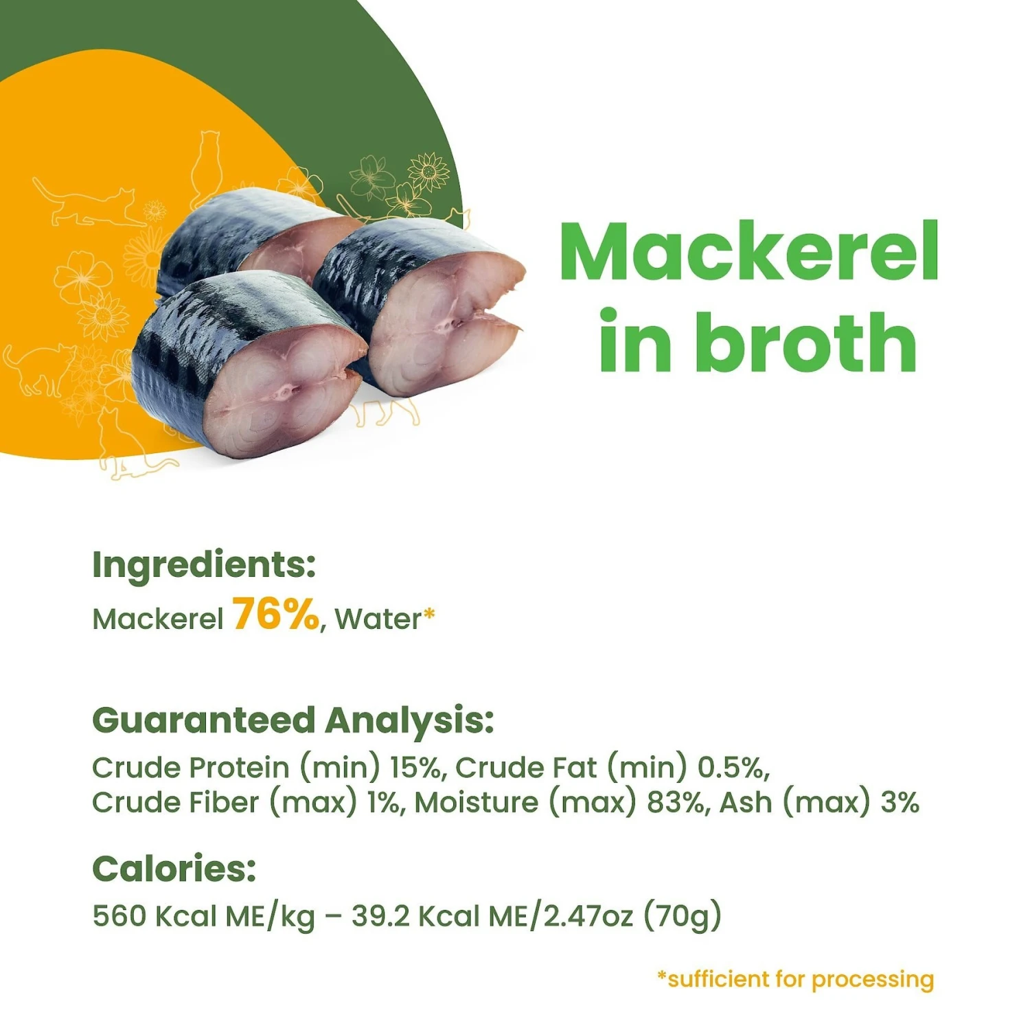 Almo Nature HQS Natural Mackerel In Broth Grain-Free Canned Cat Food 7 Almo Nature HQS Natural Mackerel In Broth Grain-Free Canned Cat Food - Image 5