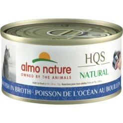 Almo Nature HQS Natural Ocean Fish In Broth Grain-Free Canned Cat Food