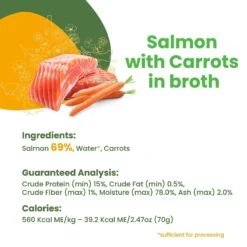 Almo Nature HQS Natural Salmon With Carrots In Broth Grain-Free Canned Cat Food -Blue Buffalo Shop 93589 PT4. AC SS1800 V1632848770