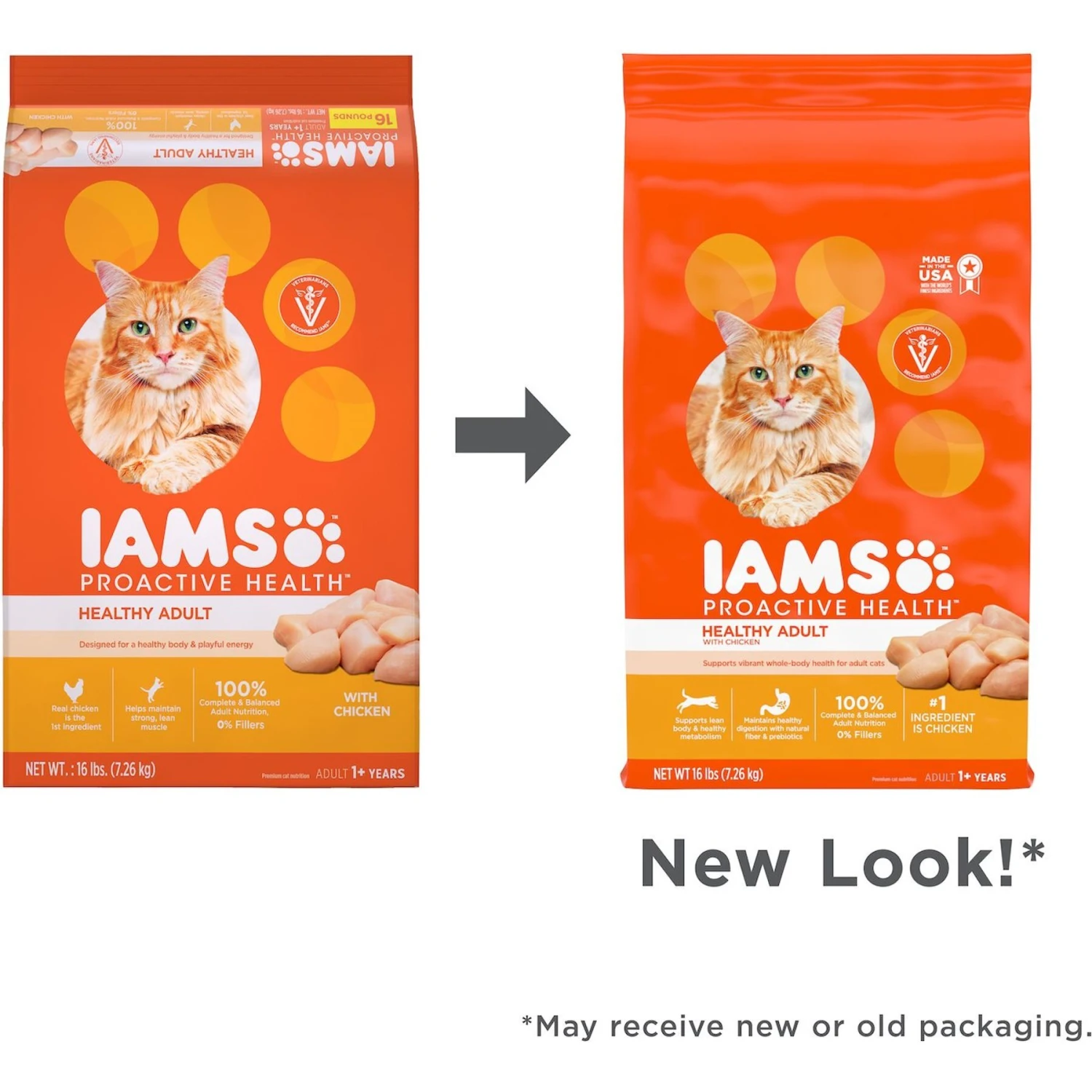 Iams ProActive Health Healthy Adult Original With Chicken Dry Cat Food 5 Iams ProActive Health Healthy Adult Original With Chicken Dry Cat Food - Image 3