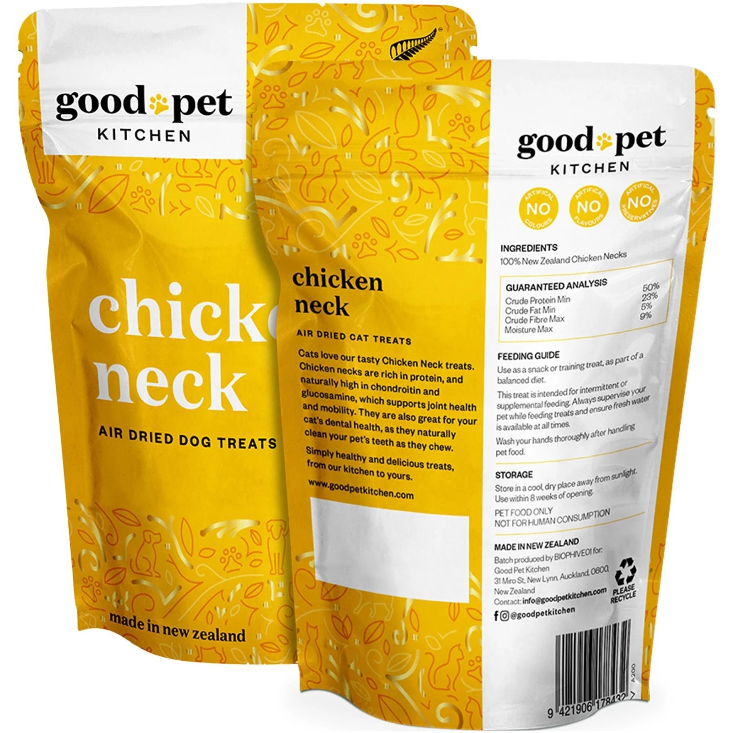Good Pet Kitchen Chicken Neck Air Dried Dog Treat, 2.8-oz Bag 4 Good Pet Kitchen Chicken Neck Air Dried Dog Treat, 2.8-oz Bag - Image 2