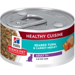 Hill's Science Diet Adult 11+ Healthy Cuisine Seared Tuna & Carrot Medley Canned Cat Food