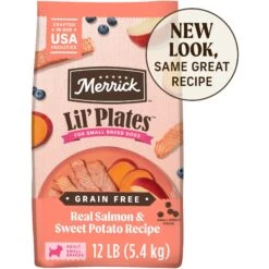 Merrick Lil' Plates Grain-Free Chicken-Free Real Salmon + Sweet Potato Recipe Small Breed Dry Dog Food