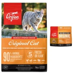 ORIJEN Original Grain-Free Dry Cat Food & ORIJEN Original Grain-Free Freeze-Dried Cat Treats