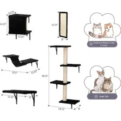 Coziwow Wall Mounted Shelves Set Cat Tree & Frisco Wooden Wall Mounted Stainless Steel Cat Feeding Station With Bowl 13 Coziwow Wall Mounted Shelves Set Cat Tree & Frisco Wooden Wall Mounted Stainless Steel Cat Feeding Station With Bowl -Blue Buffalo Shop 947694 PT2. AC SS1800 V1693921596