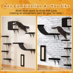 Coziwow Wall Mounted Shelves Set Cat Tree & Frisco Wooden Wall Mounted Stainless Steel Cat Feeding Station With Bowl 15 Coziwow Wall Mounted Shelves Set Cat Tree & Frisco Wooden Wall Mounted Stainless Steel Cat Feeding Station With Bowl -Blue Buffalo Shop 947694 PT4. AC SS1800 V1693600694