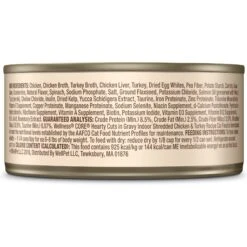 Wellness CORE Grain-Free Hearty Cuts In Gravy Indoor Shredded Chicken & Turkey Recipe Canned Cat Food -Blue Buffalo Shop 95706 PT8. AC SS1800 V1605832321