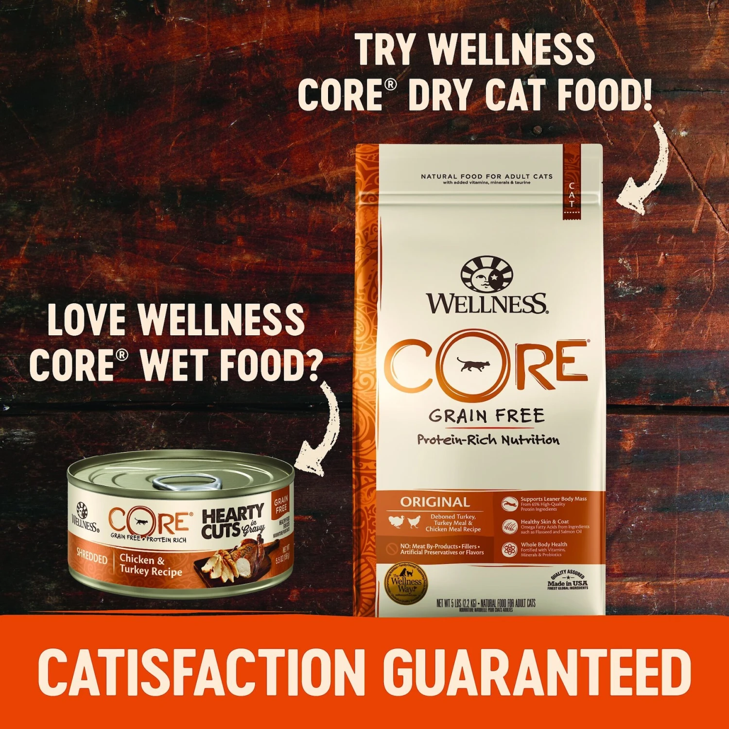 Wellness CORE Grain-Free Hearty Cuts In Gravy Shredded Chicken & Tuna Recipe Canned Cat Food 9 Wellness CORE Grain-Free Hearty Cuts In Gravy Shredded Chicken & Tuna Recipe Canned Cat Food - Image 7