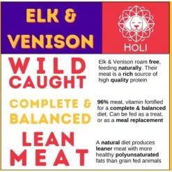 HOLI Elk & Venison Grain-Free Freeze-Dried Dog & Cat Food Topping, 3-oz Bag -Blue Buffalo Shop 970782 PT3. AC SS1800 V1699635790
