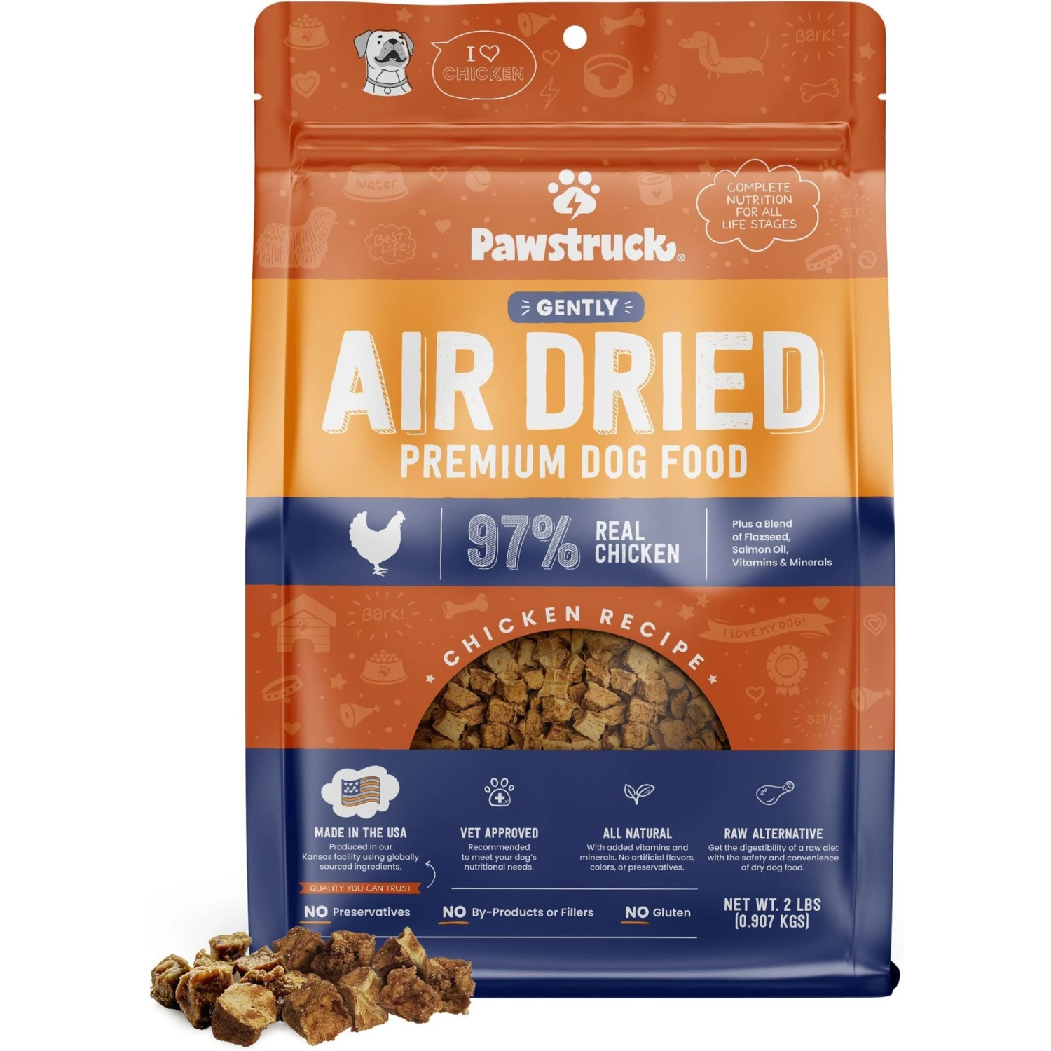 Pawstruck Chicken Recipe Grain-Free Air Dried Dog Food 3 Pawstruck Chicken Recipe Grain-Free Air Dried Dog Food