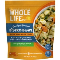 Whole Life Pet Bistro Bowls Breakfast Scramble Freeze-Dried Dog Food Topper, 16-oz Bag