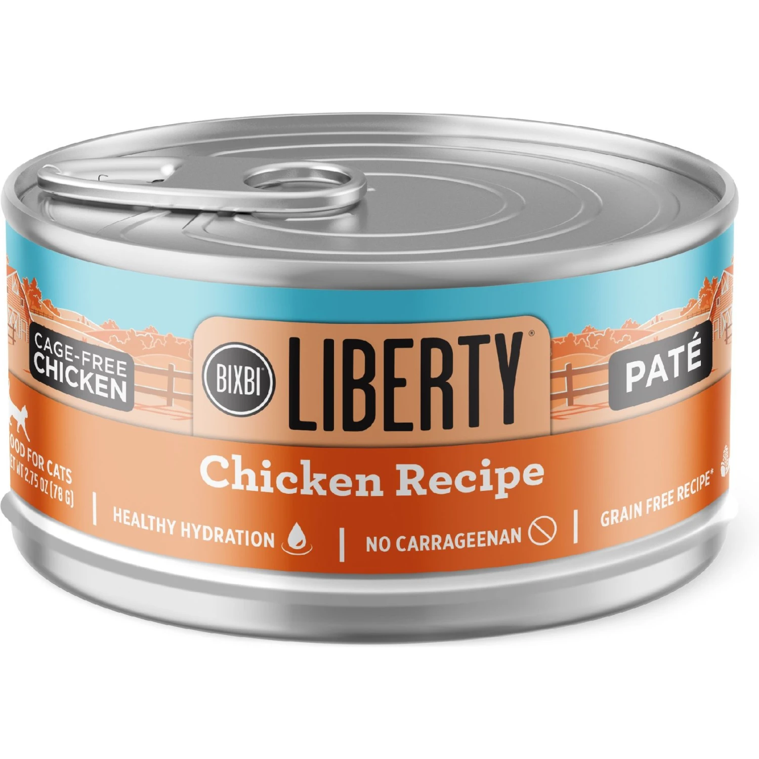 BIXBI LIBERTY Chicken Recipe & Tuna Recipe Variety Pack Grain-Free Wet Cat Food, 2.75-oz Can, Case Of 12 5 BIXBI LIBERTY Chicken Recipe & Tuna Recipe Variety Pack Grain-Free Wet Cat Food, 2.75-oz Can, Case Of 12 - Image 3