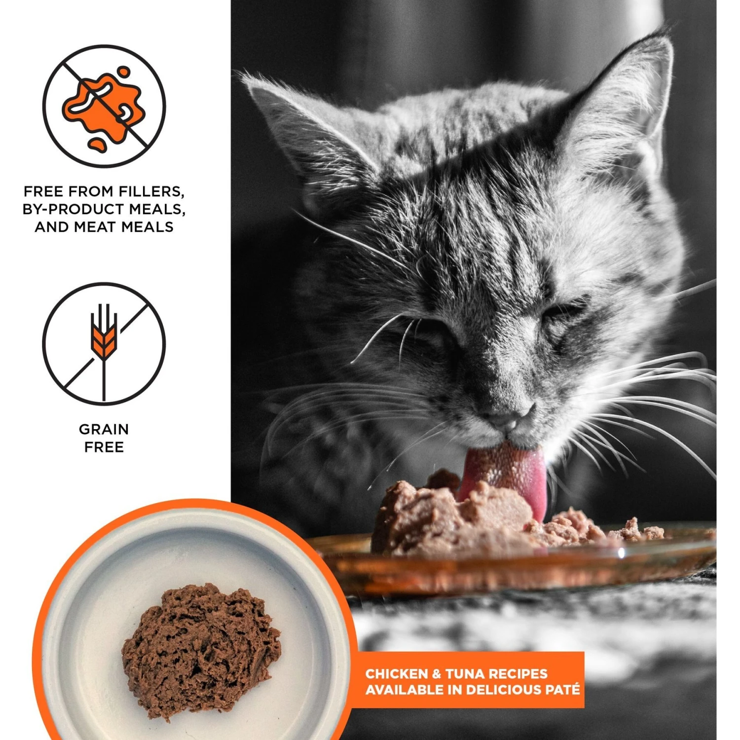 BIXBI LIBERTY Chicken Recipe & Tuna Recipe Variety Pack Grain-Free Wet Cat Food, 2.75-oz Can, Case Of 12 6 BIXBI LIBERTY Chicken Recipe & Tuna Recipe Variety Pack Grain-Free Wet Cat Food, 2.75-oz Can, Case Of 12 - Image 4