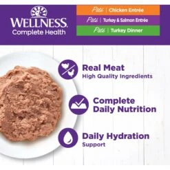 Wellness Complete Health Chicken & Turkey Pate Favorites Variety Pack Grain-Free Wet Cat Food, 3-oz Can, Case Of 12 -Blue Buffalo Shop 984630 PT2. AC SS1800 V1699642703
