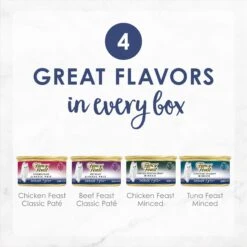 Fancy Feast Senior 7+ Chicken, Beef & Tuna Feasts Variety Pack Canned Cat Food & Purina ONE Indoor Advantage Senior 7+ High Protein Natural Dry Cat Food 13 Fancy Feast Senior 7+ Chicken, Beef & Tuna Feasts Variety Pack Canned Cat Food & Purina ONE Indoor Advantage Senior 7+ High Protein Natural Dry Cat Food -Blue Buffalo Shop 986446 PT2. AC SS1800 V1698672359