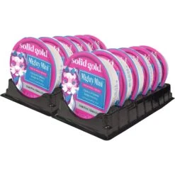 Solid Gold Mighty Mini Chicken & Salmon Recipe In Gravy Grain-Free Small & Medium Breed Dog Food Cups -Blue Buffalo Shop 98695 PT1. AC SS1800 V1597960253