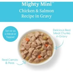 Solid Gold Mighty Mini Chicken & Salmon Recipe In Gravy Grain-Free Small & Medium Breed Dog Food Cups -Blue Buffalo Shop 98695 PT2. AC SS1800 V1543522428