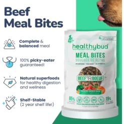 Healthybud Beef Meal Bites Freeze-Dried Dog Food, 14-oz Bag -Blue Buffalo Shop 992558 PT3. AC SS1800 V1702938491
