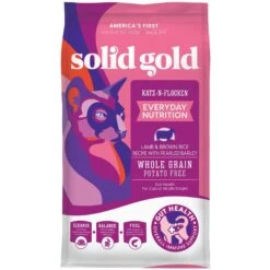 Solid Gold Katz-n-Flocken Lamb & Brown Rice Recipe With Pearled Barley Whole Grain Dry Cat Food