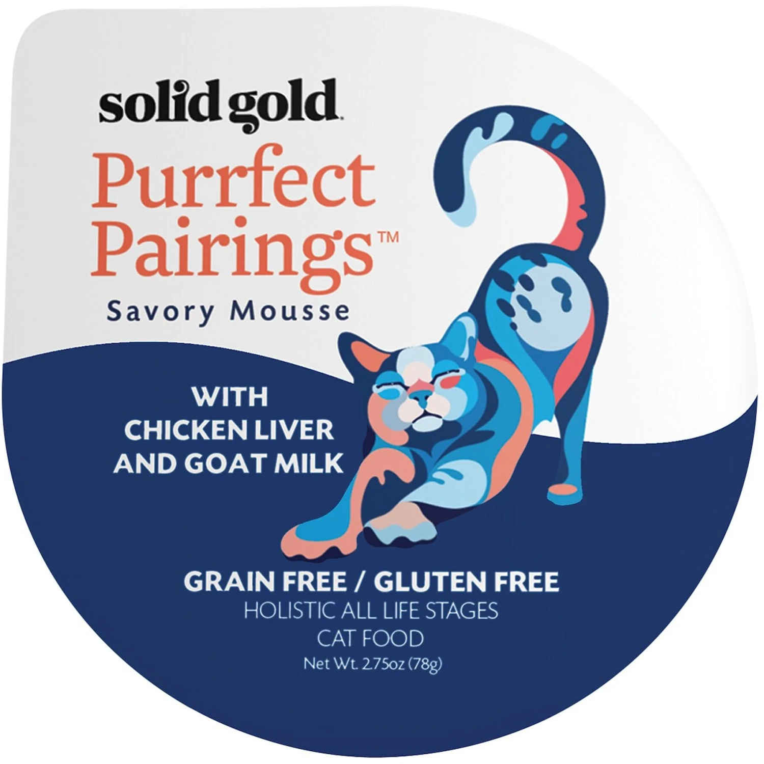 Solid Gold Purrfect Pairings Savory Mousse With Chicken Liver & Goat Milk Grain-Free Cat Food Cups 3 Solid Gold Purrfect Pairings Savory Mousse With Chicken Liver & Goat Milk Grain-Free Cat Food Cups