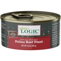 Nature's Logic Feline Beef Feast Grain-Free Canned Cat Food