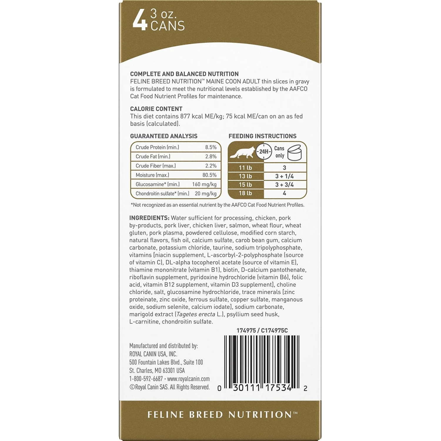 Royal Canin Feline Breed Nutrition Maine Coon Thin Slices In Gravy Adult Canned Cat Food, 3-oz, Case Of 4 4 Royal Canin Feline Breed Nutrition Maine Coon Thin Slices In Gravy Adult Canned Cat Food, 3-oz, Case Of 4 - Image 2