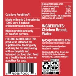 PureBites Mixers 100% Chicken Breast In Water Grain-Free Cat Food Trays -Blue Buffalo Shop 99704 PT2. AC SS1800 V1662669751
