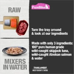 PureBites Mixers 100% Wild Skipjack Tuna & Alaskan Salmon Variety Pack Cat Food Trays -Blue Buffalo Shop 99706 PT3. AC SS1800 V1662665184