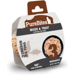 PureBites Mixers 100% Tuna & Chicken In Water Grain-Free Cat Food Trays
